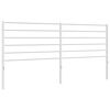 vidaXL Huvudgavel metall vit 200 cm