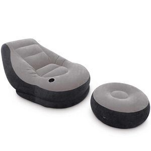 Intex Uppbl&aring;sbar f&aring;t&ouml;lj med puff Ultra Lounge Relax 68564NP