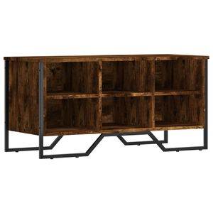 vidaXL Skosk&aring;p r&ouml;kf&auml;rgad ek 90x38x45,5 cm konstruerat tr&auml;