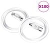 vidaXL Knappar med n&aring;lar 100 upps&auml;ttningar akryl 25 mm