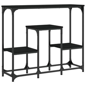 vidaXL Konsolbord svart 89,5x28x76 cm konstruerat tr&auml;