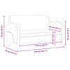 vidaXL 2-sitssoffa konstmocka brun