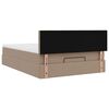 vidaXL Ottoman sängram med madrass cappuccino 140x190 cm konstläder