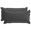 vidaXL Kudde med kudde HOUTEN 2 st Antracit Polyester