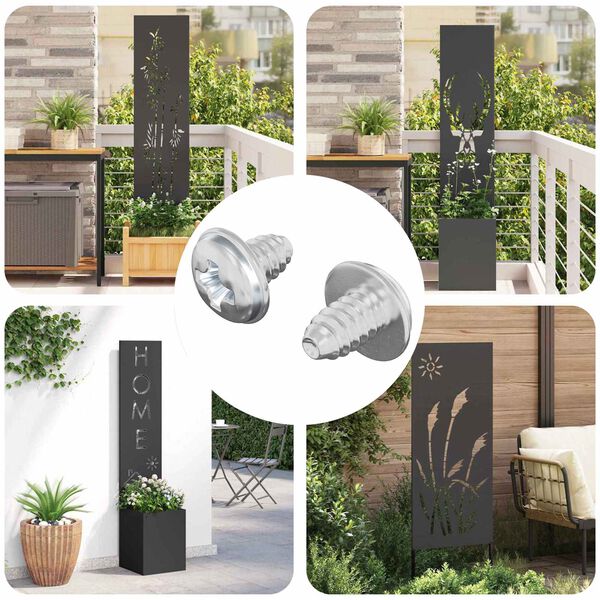 vidaXL L&aring;sskruvar 2 pcs Silver M4 x 5 mm J&auml;rn