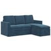 vidaXL Soffa Bl&aring; 178 x 134 x 80 cm Sammet