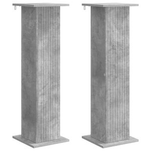 vidaXL V&auml;xtst&auml;ll 2 pcs Betonggr&aring; 30,5 x 30 x 100,5 cm Konstruerat tr&auml;