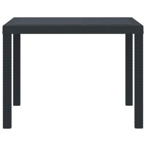 vidaXL Tr&auml;dg&aring;rdsbord Antracit 100 x 100 x 73 cm konstrotting