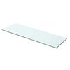 vidaXL Hyllplan i glas 60x15 cm genomskinlig