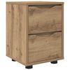 vidaXL S&auml;ngbord Artisan Ek 30,5 x 30 x 43 cm Konstruerat tr&auml;