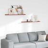 vidaXL V&auml;gg hylla med hylla 2 pcs R&ouml;d 100 x 9 x 3 cm Konstruerat tr&auml;