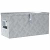 vidaXL F&ouml;rvaringsl&aring;da aluminium 61,5x26,5x30 cm silver