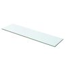vidaXL Hyllplan 2 st glas genomskinlig 60x12 cm