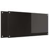 vidaXL K&ouml;ksskydd 2 st Svart 100 x 50 cm h&auml;rdat glas
