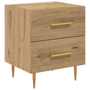 vidaXL Nattduksbord Artisan Ek 40 x 35 x 47,5 cm Konstruerat tr&auml;