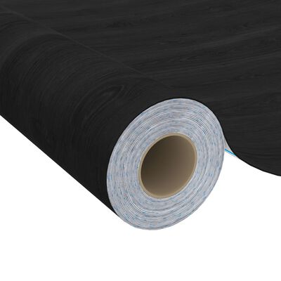 vidaXL Dörrfolier 4 st mörkt trä 210x90 cm PVC