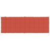 vidaXL Sols&auml;ngsdyna melerad r&ouml;d 186x58x4 cm tyg