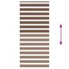 vidaXL Rullgardin zebra brun 100x230 cm tyg bredd 95,9 cm polyester