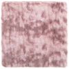 vidaXL Ryamatta med l&aring;ng lugg NAVARRA dammig rosa 200x200 cm polyester
