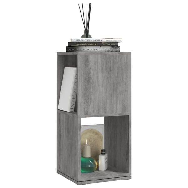 vidaXL Roterande hylla betonggr&aring; 34,5x34,5x75,5 cm konstruerat tr&auml;