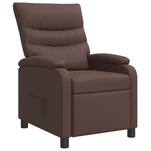 vidaXL Recliner Brun Konstl&auml;der