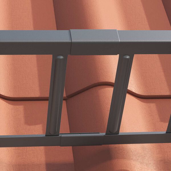 vidaXL Taksn&ouml;skydd Antracit 1200 x 2,5 x 20 cm St&aring;l