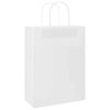 vidaXL Pappersp&aring;sar 250 st med handtag vit 26x12x35 cm