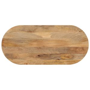vidaXL Bordsskiva 80x40x2,5 cm oval massivt mangotr&auml;