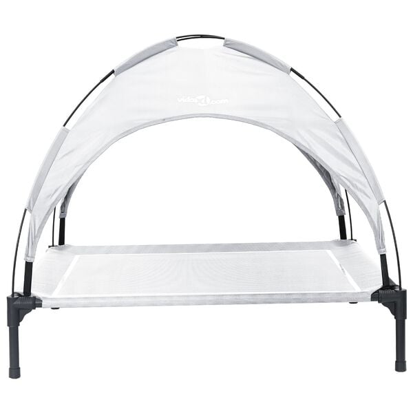 vidaXL Hunds&auml;ng Silvergr&aring; 104 x 86 x 84,5 cm St&aring;l