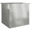 vidaXL Utomhusf&ouml;rvaringsl&aring;da Silver 55 x 50,5 x 50 cm St&aring;l