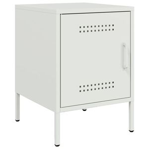 vidaXL S&auml;ngsk&aring;p vit 36x39x50,5 cm st&aring;l