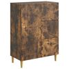 vidaXL Sideboard med l&aring;da R&ouml;kt ek 66 x 34,5 x 90 cm Konstruerat tr&auml;