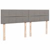vidaXL Ottoman s&auml;ngram med madrasser taupe 160x200 cm tyg