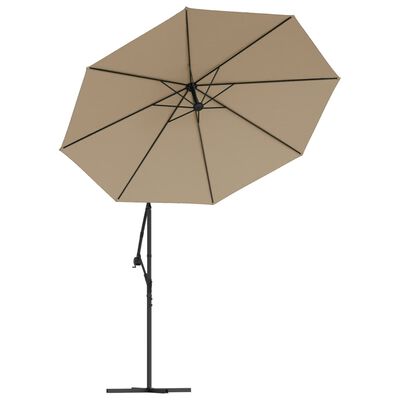 vidaXL Reservtyg för frihängande parasoll taupe 350 cm