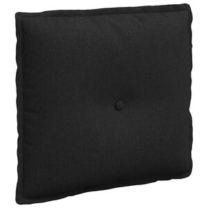 vidaXL Ryggkudde Svart 50 x 19 x 45 cm tyg