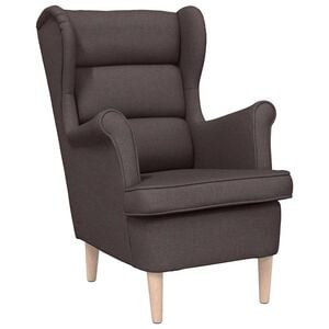 vidaXL F&aring;t&ouml;lj m&ouml;rkbrun 74x84x100 cm tyg