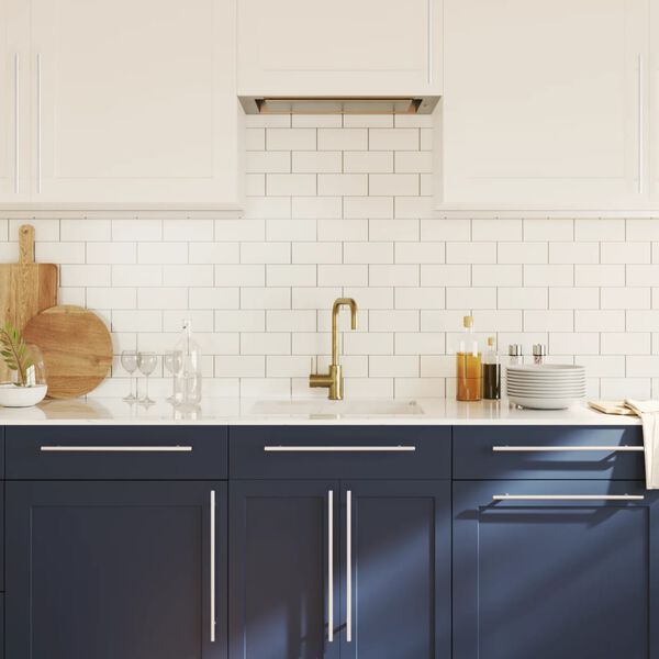 vidaXL Sk&aring;phandtag 10 st silver 320 mm rostfritt st&aring;l