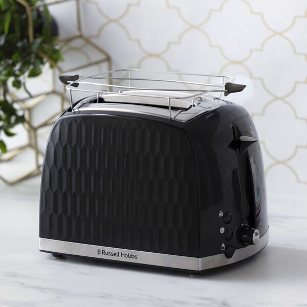 Russell Hobbs Br&ouml;drost f&ouml;r 2 skivor Honeycomb svart