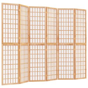 vidaXL Rumsavdelare med 6 paneler japansk stil 240x170 cm