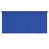 vidaXL Rullgardin utomhus 300x140 cm bl&aring; HDPE