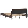 vidaXL Bed Frame "Dover" Brown 140x200 cm Faux Leather