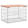 vidaXL Tr&auml;dg&aring;rdsb&auml;nk gabion-design 63x44x42 cm massivt douglastr&auml;