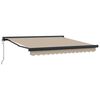 vidaXL Markis Beige 350 x 250 cm Polyester och aluminium