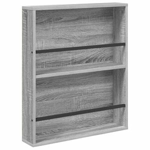 vidaXL Tidningshylla Gr&aring; Sonoma 60 x 12 x 70 cm Konstruerat tr&auml;
