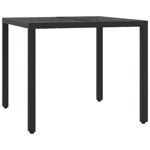 vidaXL Caféset med dynor 3 delar svart konstrotting