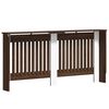 vidaXL Radiatorlock brun ek 172x19x81,5cm Konstruerat trä