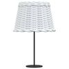 vidaXL Lampsk&auml;rm vit &Oslash;30x20 cm korgmaterial