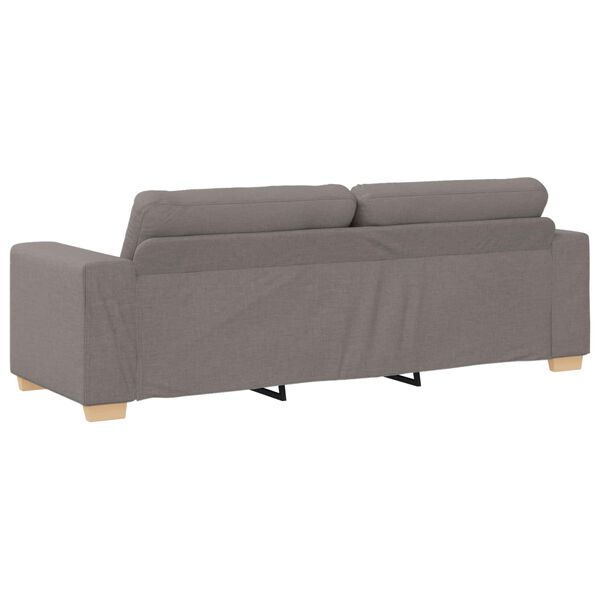 vidaXL Soffa Taupe 221 x 78 x 80 cm tyg