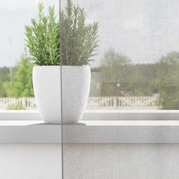 vidaXL Voile gardiner med genomföringar 2 st ljusgrå 140x225 cm