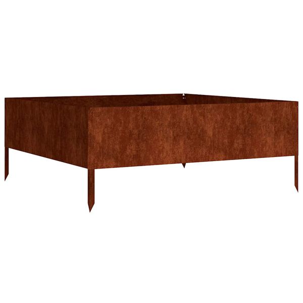 vidaXL Odlingsl&aring;da upph&ouml;jd 100x100x41 cm rosttr&ouml;gt st&aring;l